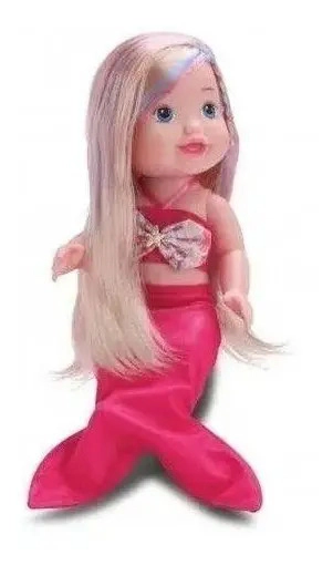 Muñeca Pequeña Sirena Con Ducha De Verdad