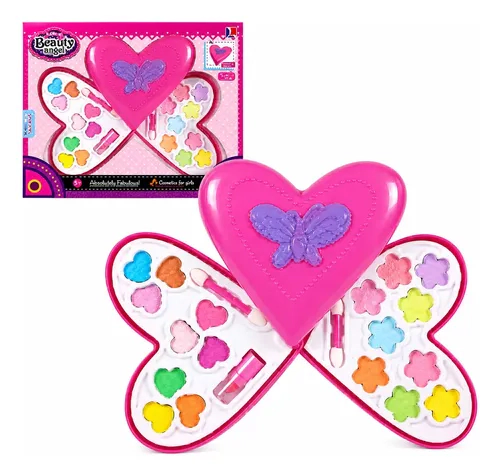 Set Maquillaje Infantil Beauty Angel Corazón Mariposa