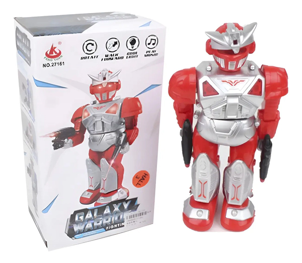 Robot Galaxy Warrior Con Luz Sonido Y Movimiento