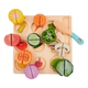 Juego De Encastre Figuras De Comida Puzzle Didáctico Bebe