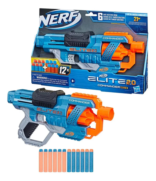Nerf Elite 2.0 Comander Pistola Lanzadardos Hasbro E9486
