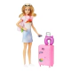 Barbie Viajera Mattel Muñeca Con Valija Mascota Y Accesorios