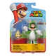 Figura Super Mario Luigi Cat Articulada 10 Cm Jakks Original