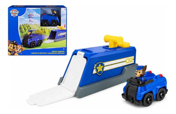 Paw Patrol Lanzador De Vehículos Chase Con Auto Original