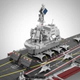 Portaaviones Militar 2109 Piezas Bloques Armado Grande 80 Cm