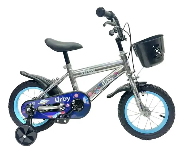 Bicicleta Infantil Rodado 12 Paseo Rueditas Con Canasto Urby