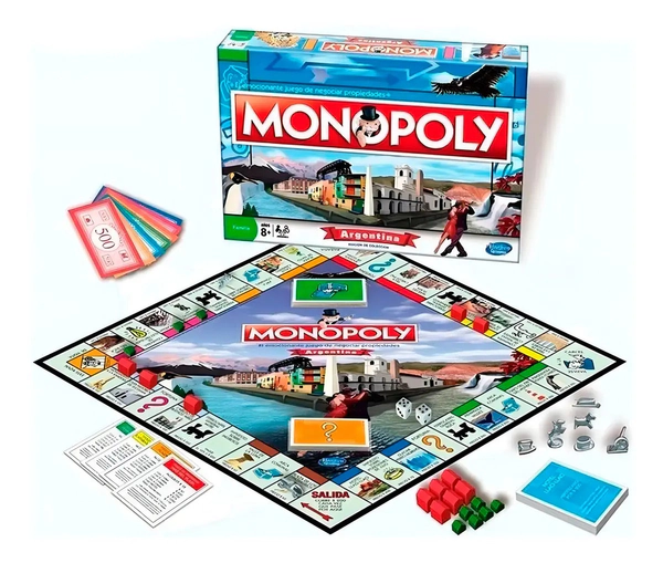 Juego De Mesa Monopoly Argentina Piezas De Metal Orig