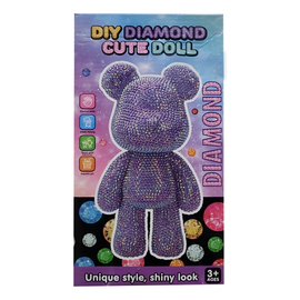 Muñeco Decorativo Oso Diy Diamond Cute Doll Con Brillos