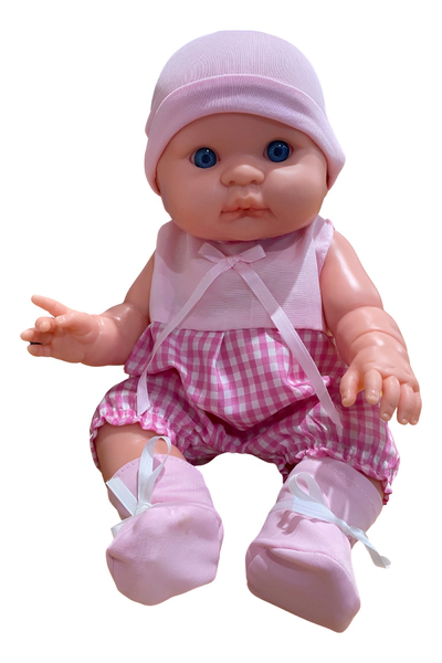 Bebote Realista Cara Redonda 40 Cm Con Bolso Y Accesorios