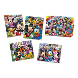 4 Rompecabezas De Mickey De 12 18 24 36 Piezas Puzzle
