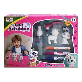 Set De Animales Para Pintar Y Lavar Gato Conejo Marcadores