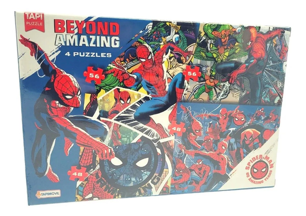 Rompecabezas Spiderman Beyond Amazing 4 En 1 Tapimovil