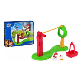 Playset Paw Patrol Marshall Tirolesa Rescate Con Figura