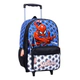 Mochila Escolar Carro 16 Pulgadas Spiderman Arañas Wabro Azul Geométrico