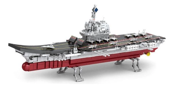 Portaaviones Militar 2109 Piezas Bloques Armado Grande 80 Cm