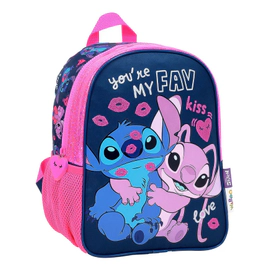 Mochila Infantil Stitch Disney Jardin Niños Azul