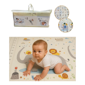 Manta Alfombra Antigolpes Reversible Bebé Plegable 200x180 Gugga