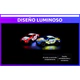 Auto De Carrera A Control Remoto Resistente Carcasa Luminosa