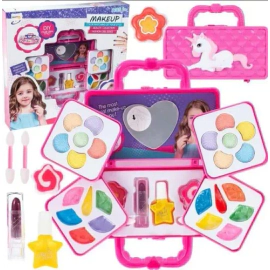 Set De Maquillaje Infantil Valija De Unicornio 5 Niveles