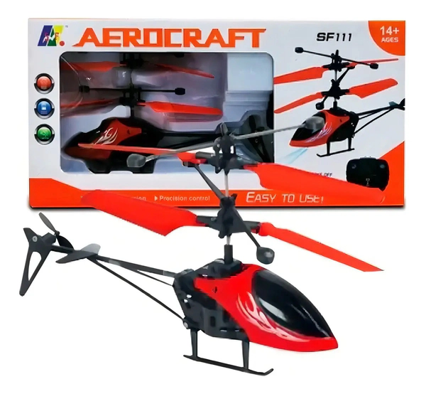 Helicóptero Juguete Doble Hélice A Control Remoto Con Luces