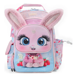 Mochila Escolar Chimola Conejita 14 Pulgadas De Espalda