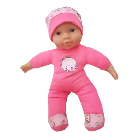 Muñeca Bebe Soft Chico Cabeza De Goma Rosa Elefante Dumbo