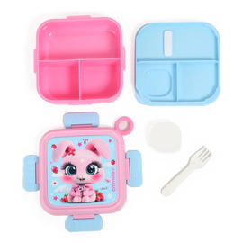 Lunchera Chimola Lunch Box Personaje Bunny Con Tenedor