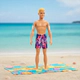 Muñeco Ken Playa Barbie Original Mattel Con Short Morado