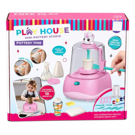 Set De Alfareria Cerámica Infantil Torno Con Arcilla Arte