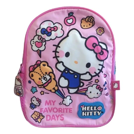 Mochila Infantil Hello Kitty Rosa Y Roja Mis Dias Favoritos Rosa Personajes