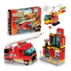 Bloques Para Armar Blocky Bomberos 160 Piezas Dimare