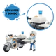 Playset Muñeco Doctor Medico C/motocicleta Luz Y Sonido
