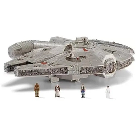 Star Wars Nave Galaxy Squadron millenium Falcon + 4 Figuras