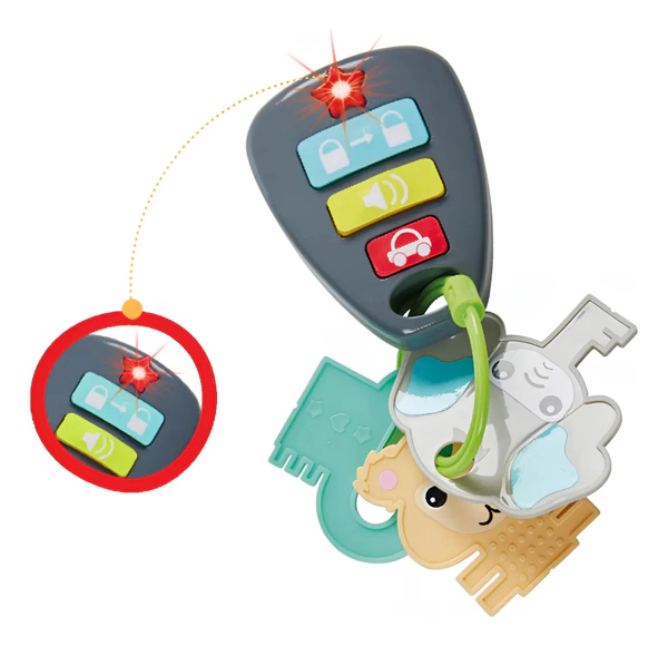 Llaves Para Bebe Sonajero Con Sonido Colgante Y Mordillo