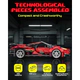 Auto Deportivo Armable 1180 Piezas Speed Racing Modelo Pro 1180 Speed Racing