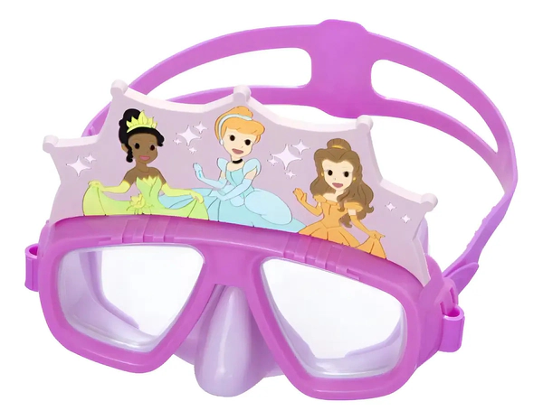 Mascara De Buceo Pileta Princesas Disney Rosa Bestway
