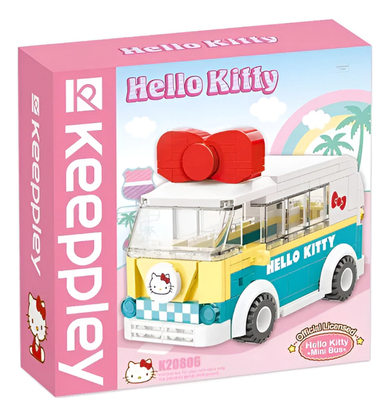 Hello Kitty Mini Bus Bloques Para Armar Vehículo