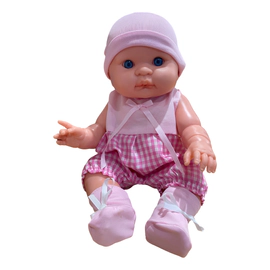 Bebote Realista Cara Redonda 40 Cm Con Bolso Y Accesorios