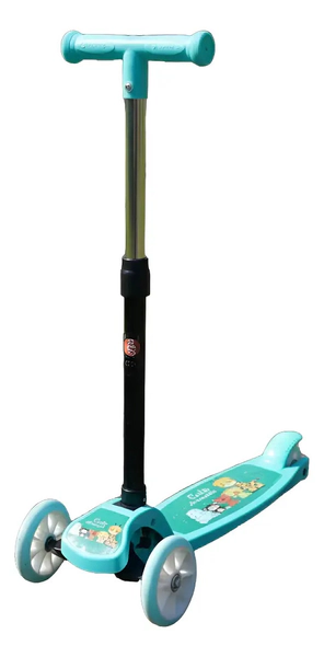 Super Monopatin Plegable Gugga Con 3 Ruedas Y Freno 40kg
