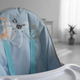 Silla Para Comer De Bebe Con Bandeja Extraíble Tela Lavable