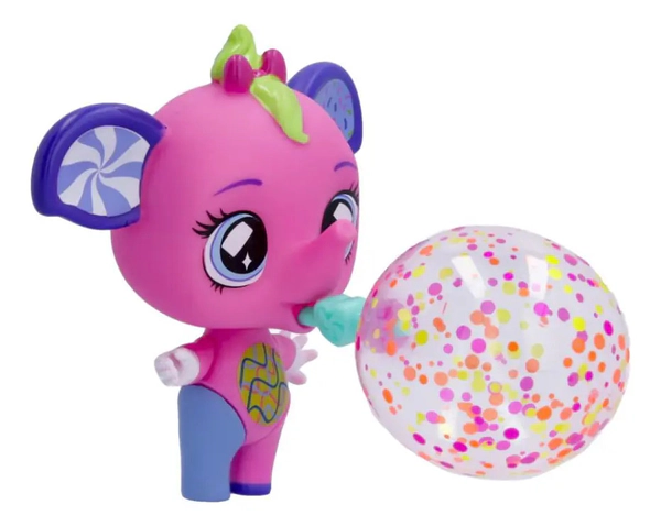 Muñeca Glitter Party Animales Sopla Burbujas