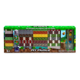 Bloques Magnéticos My World 209 Piezas Tipo Minecraft
