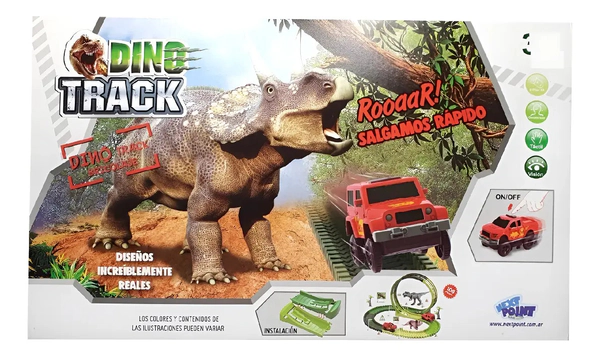 Dino Track Pista De Autos 108 Pz Orig Next Point Cuot