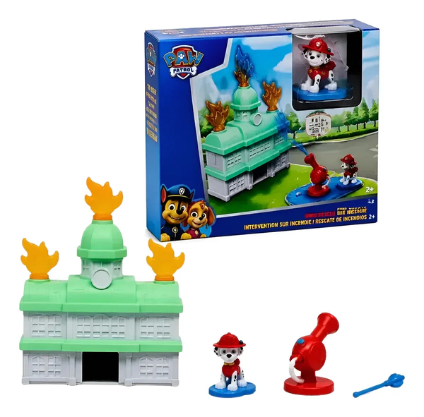 Playset Paw Patrol Marshall Rescate De Incendios Con Figura