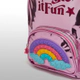 Mochila Escolar Espalda Metalizada Arcoíris Pop It 12 Zaphir
