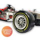 Auto Formula 1 A Radio Control 60 Cm 4 Canales Con Volante