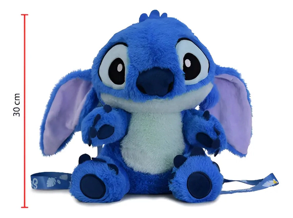 Stitch De Peluche Stitch Para Colgar Original Disney 30cm Azul