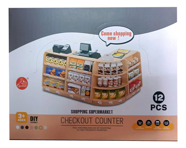 Mostrador Supermercado Juguete Checkout Counter 12 Piezas
