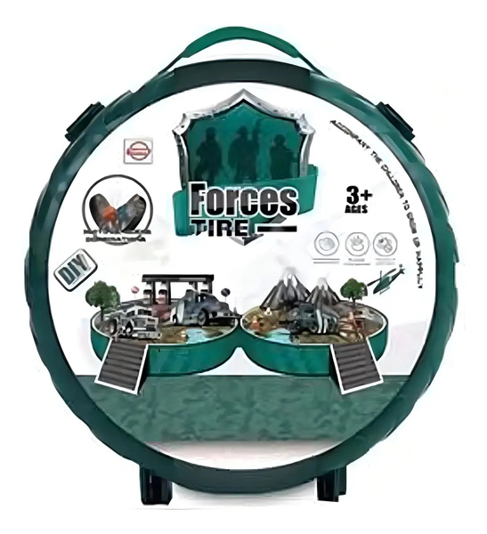 Set Militar Con Escenario Y Accesorios Incluidos