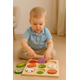 Juego De Encastre Figuras De Comida Puzzle Didáctico Bebe
